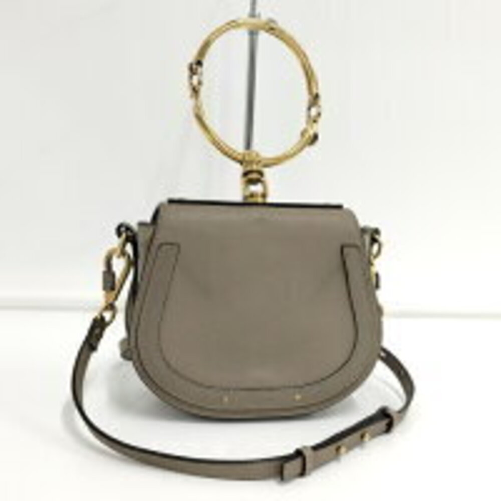 Chloe Bracelet Bag Shoulder Leather Courrges